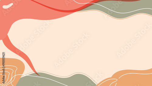 Flat abstract background for presentation design and hand drawn design