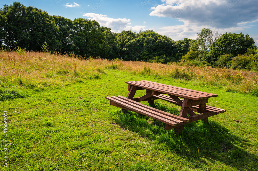 Picnic Area in Plessey Woods Meadows, part of the Country Park situated midway between Cramlington and Bedlington in Northumberland, consisting of Woodland, Meadows and Riverside areas Picnic Area in Plessey Woods Meadows, part of the Country Park situated midway between Cramlington and Bedlington in Northumberland, consisting of Woodland, Meadows and Riverside areas