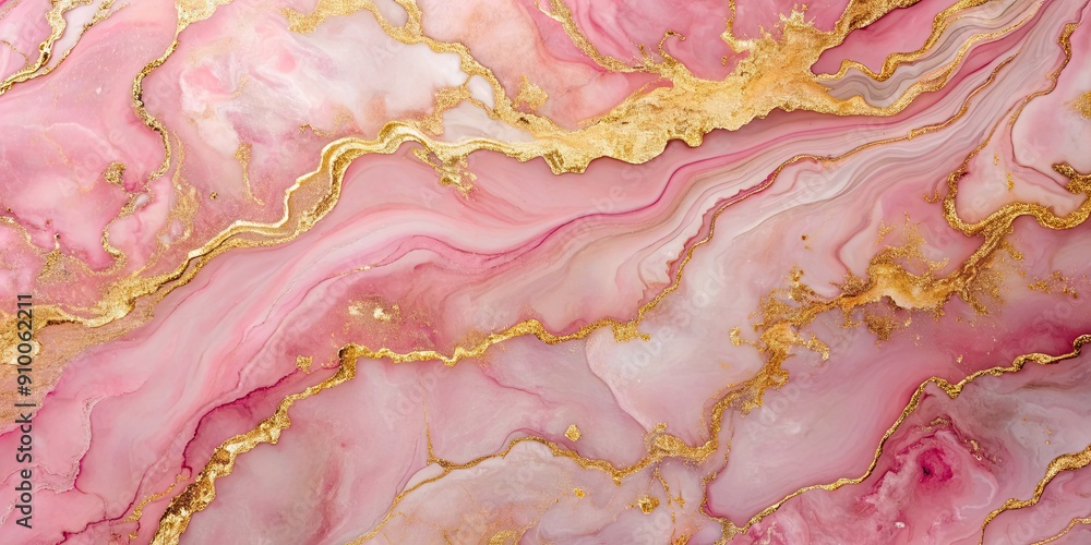Pink marble background with abstract gold art paint pattern , pink Pink marble background with abstract gold art paint pattern , pink
