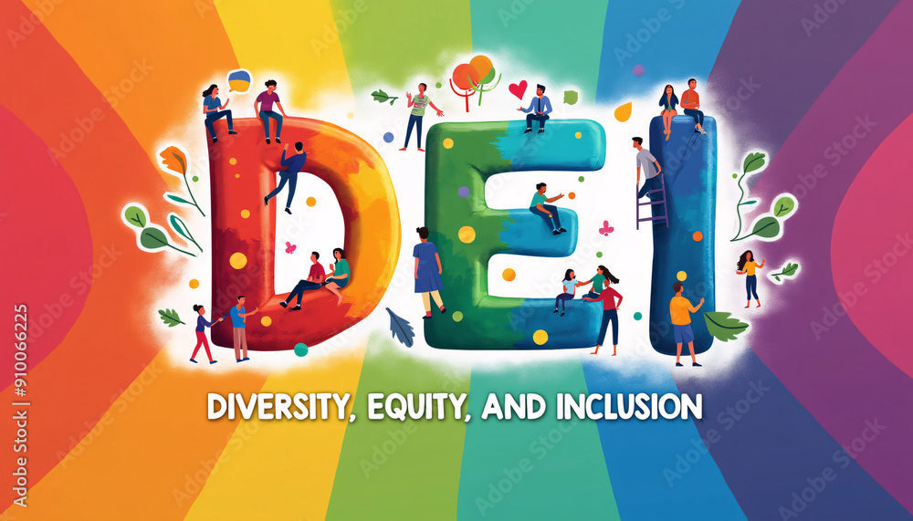 Diversity, Equity, and Inclusion (DEI) Banner with Engaging ...