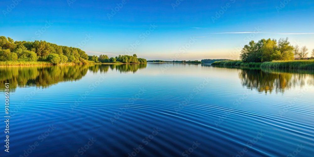 Gentle ripples on serene lake surface reflecting clear sky , peaceful, tranquil, water, nature, reflection, calm, serene Gentle ripples on serene lake surface reflecting clear sky , peaceful, tranquil, water, nature, reflection, calm, serene