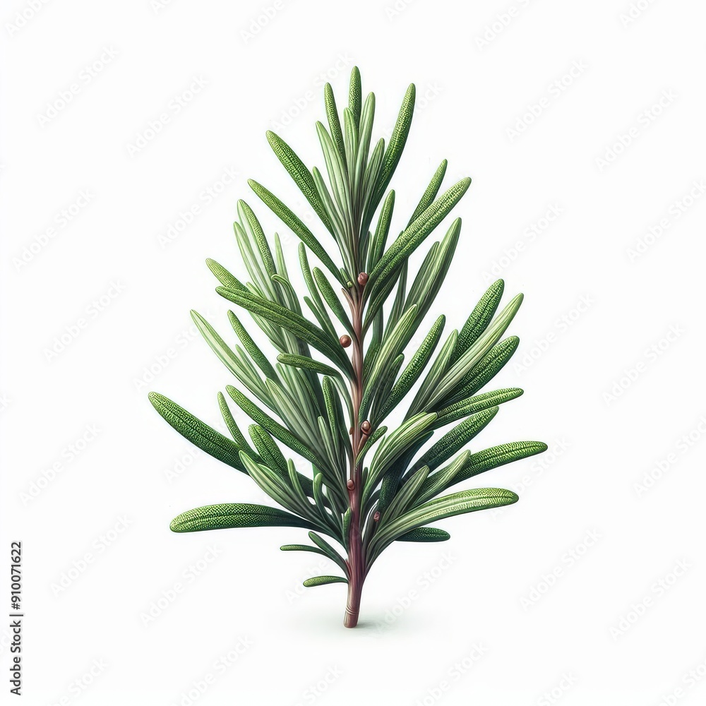 Fototapeta premium rosemary branch isolated on white or transparent