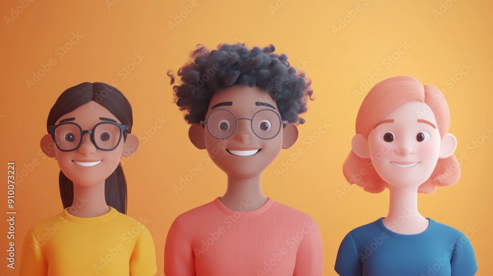 A 3D animation depicting a group of satisfied customers in a bright and cheerful setting. The characters express happiness and satisfaction, creating a positive atmosphere. The animation includes a A 3D animation depicting a group of satisfied customers in a bright and cheerful setting. The characters express happiness and satisfaction, creating a positive atmosphere. The animation includes a