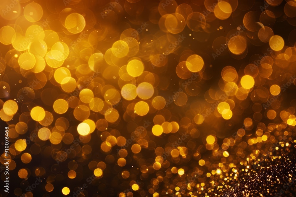 Abstract golden bokeh background with sparkling glitter. Abstract golden bokeh background with sparkling glitter.