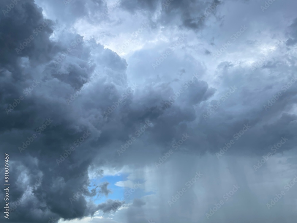 Image of densely gathered rain clouds It's the color of cigarette smoke. and rain fell from those clouds Image of densely gathered rain clouds It's the color of cigarette smoke. and rain fell from those clouds