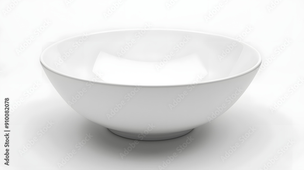 A clean, minimalist image of a white ceramic bowl isolated on a white background. Perfect for showcasing simplicity, modern tableware, and kitchen essentials. A clean, minimalist image of a white ceramic bowl isolated on a white background. Perfect for showcasing simplicity, modern tableware, and kitchen essentials.