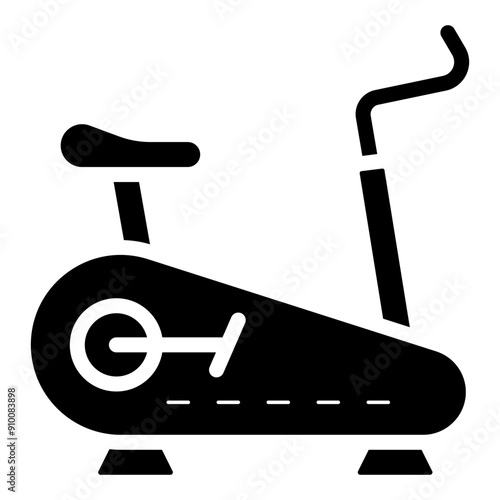 exercise bike gym equipment glyph icon