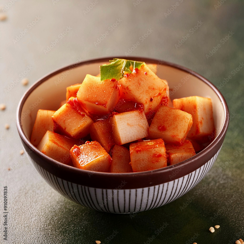 cubed radish kimchi cubed radish kimchi