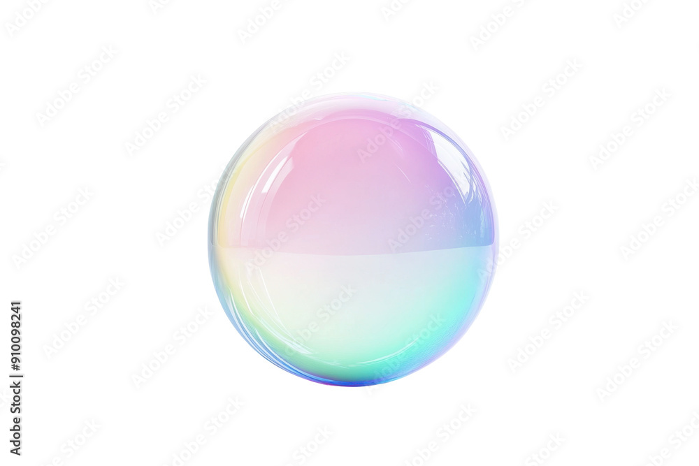 Iridescent soap bubble with gradient colors isolated on white. PNG image Iridescent soap bubble with gradient colors isolated on white. PNG image