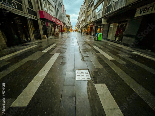 Impression from Blankenberge after a strong summer storm