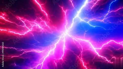 lightning in the night