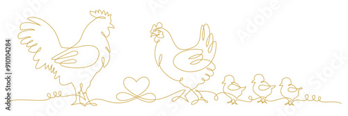 chicken continuous line 