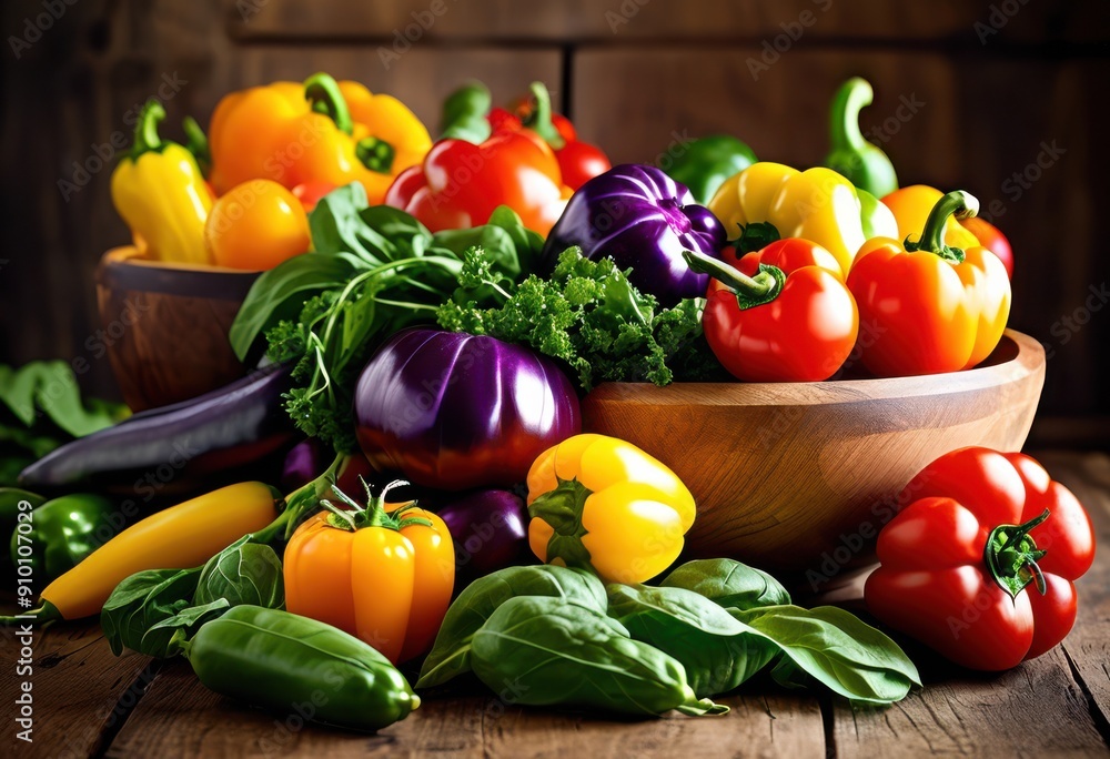 chic display vibrant vegetables stylish bowl arrangement showcasing fresh colors textures, healthy, organic, nature, green, red, yellow, purple, carrots, bell chic display vibrant vegetables stylish bowl arrangement showcasing fresh colors textures, healthy, organic, nature, green, red, yellow, purple, carrots, bell