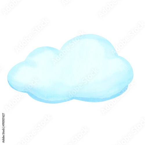 Watercolor Cloud, weather Icon