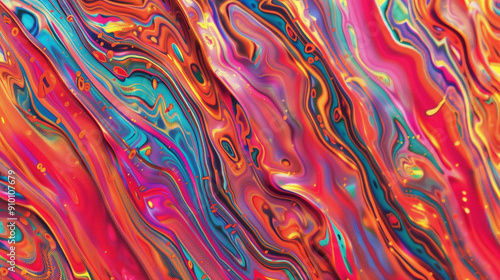 rainbow psychedelic colored abstract background with glowing colors and beautiful patterns