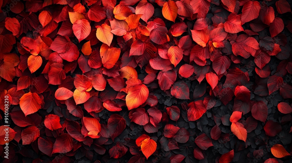 Blurred background of red maple leaves with bokeh effect,atmosphere of autumn wallpaper. Blurred background of red maple leaves with bokeh effect,atmosphere of autumn wallpaper.