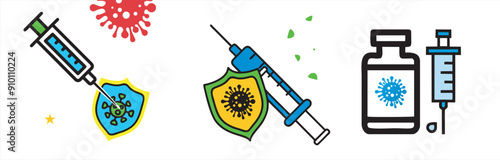 National Immunization Awareness Month August, National Immunization Awareness Month is observed every year in August. Holiday concept. Template for background, banner, card, poster, placard, design