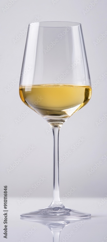 An isolated white wine glass on a transparent background An isolated white wine glass on a transparent background