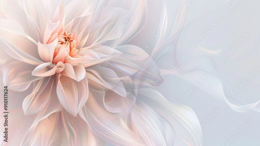 Abstract background with beautiful flowers in pink and cream colors. vector illustration in elegant style Abstract background with beautiful flowers in pink and cream colors. vector illustration in elegant style