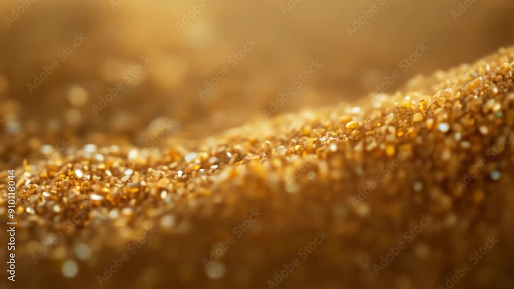 Golden sand particles shimmer softly as sunlight illuminates the beach, creating a warm, inviting atmosphere during the early morning hours Golden sand particles shimmer softly as sunlight illuminates the beach, creating a warm, inviting atmosphere during the early morning hours