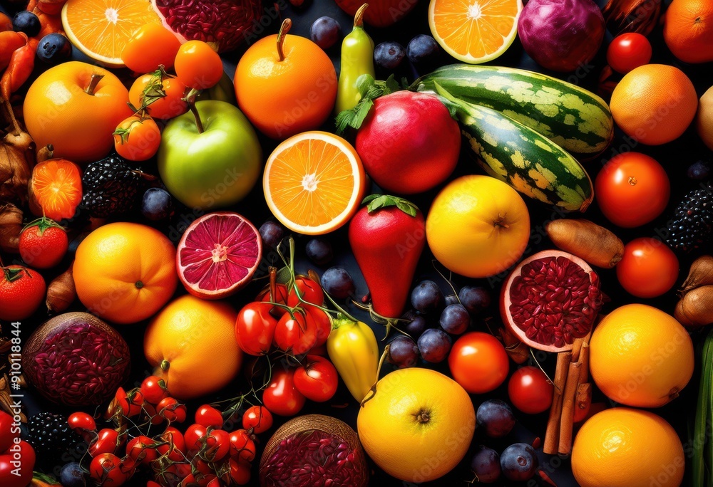 vivid close dynamic food patterns hues showcasing colorful textures designs culinary display, colors, vibrant, gourmet, ingredients, presentation, visual vivid close dynamic food patterns hues showcasing colorful textures designs culinary display, colors, vibrant, gourmet, ingredients, presentation, visual