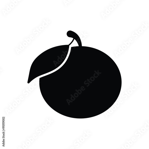 Tangerine vector icon
