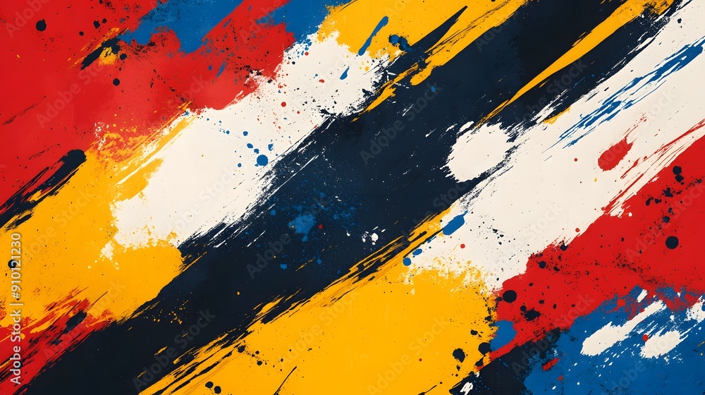 Vibrant Brushstrokes. Abstract background with a chaotic mix of brushstrokes Vibrant Brushstrokes. Abstract background with a chaotic mix of brushstrokes