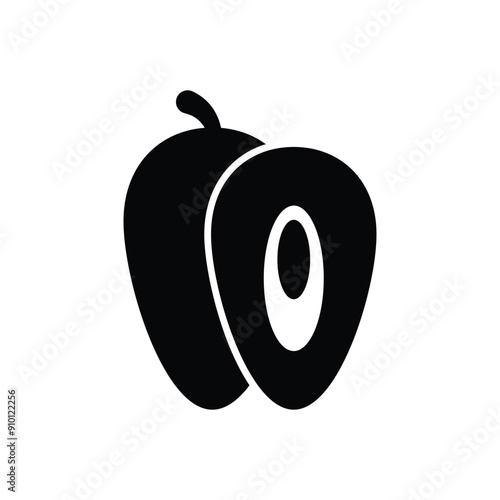 Chikoo vector icon