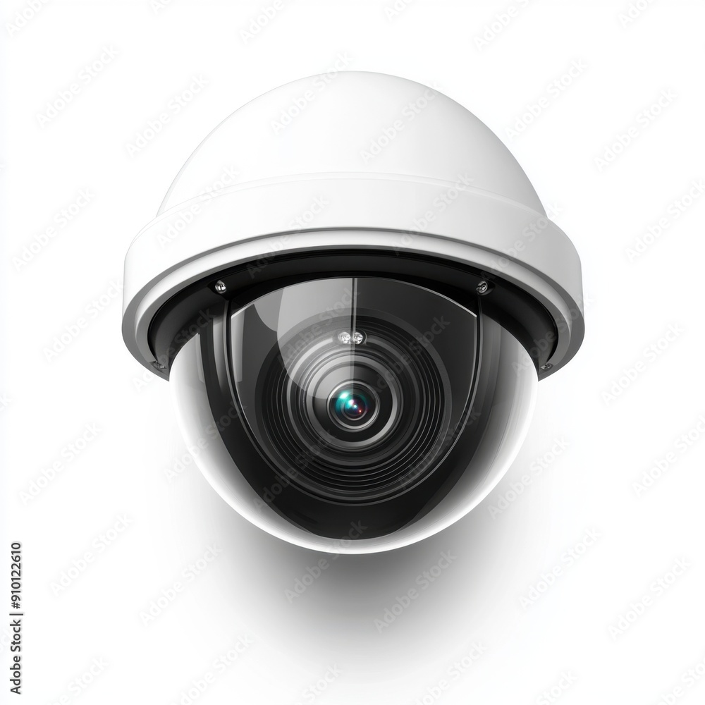 Set of Security Camera Icons with Plain Background Set of Security Camera Icons with Plain Background