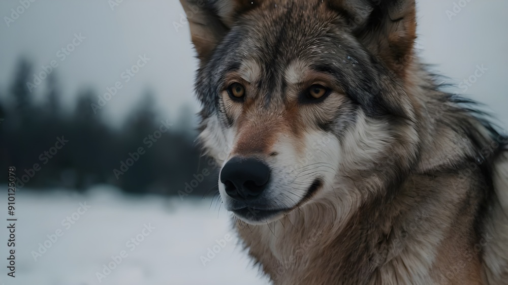 Obraz premium wolf in winter