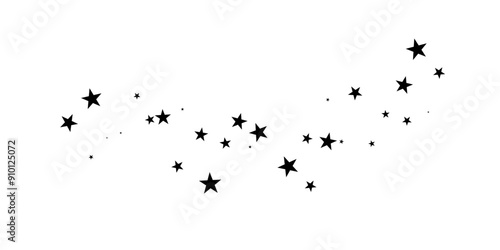 Stars on white background