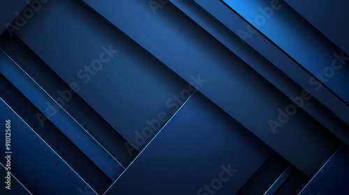 Abstract geometric background with overlapping rectangles in shades of blue, creating a modern and minimalist design.