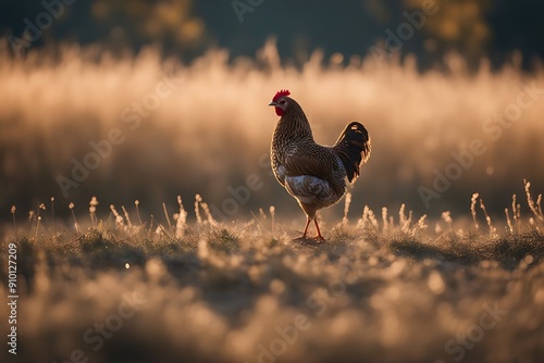 gallina 2 chicken group boss food work coop water red countryside craft farm aviculture egg tray