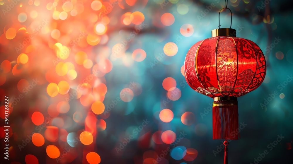 Chinese Lantern, border, background wallpaper, blank in the middle, minimalism, negative space, used for postcard template Chinese Lantern, border, background wallpaper, blank in the middle, minimalism, negative space, used for postcard template