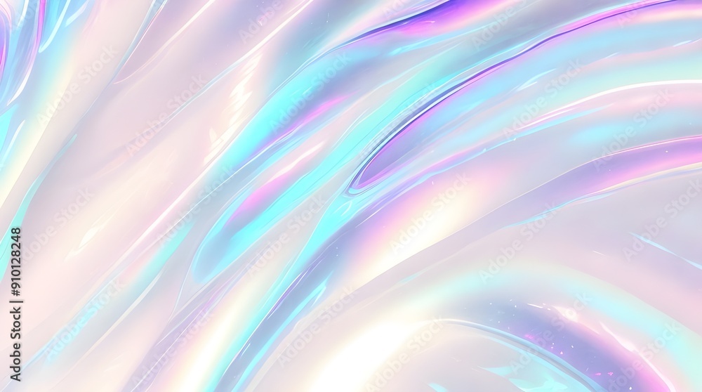 Holographic background seamless trendy iridescent light foil texture. Soft holographic pastel unicorn marble background pattern. Modern pearlescent blurry abstract swirl illustration.
Holographic background seamless trendy iridescent light foil texture. Soft holographic pastel unicorn marble background pattern. Modern pearlescent blurry abstract swirl illustration.