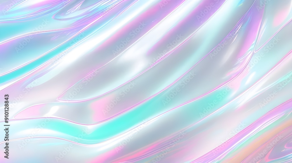 Holographic background seamless trendy iridescent light foil texture. Soft holographic pastel unicorn marble background pattern. Modern pearlescent blurry abstract swirl illustration.
Holographic background seamless trendy iridescent light foil texture. Soft holographic pastel unicorn marble background pattern. Modern pearlescent blurry abstract swirl illustration.