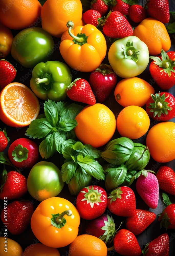 vibrant macro shot showcasing fresh colorful ingredients like spices culinary inspiration, fruits, vegetables, herbs, food, gourmet, organic, appetizing vibrant macro shot showcasing fresh colorful ingredients like spices culinary inspiration, fruits, vegetables, herbs, food, gourmet, organic, appetizing