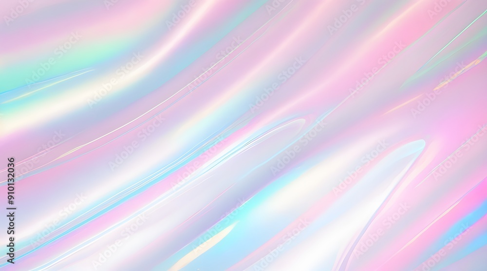 Holographic background seamless trendy iridescent light foil texture. Soft holographic pastel unicorn marble background pattern. Modern pearlescent blurry abstract swirl illustration.
Holographic background seamless trendy iridescent light foil texture. Soft holographic pastel unicorn marble background pattern. Modern pearlescent blurry abstract swirl illustration.