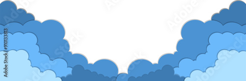 Cloud Papercut Footer