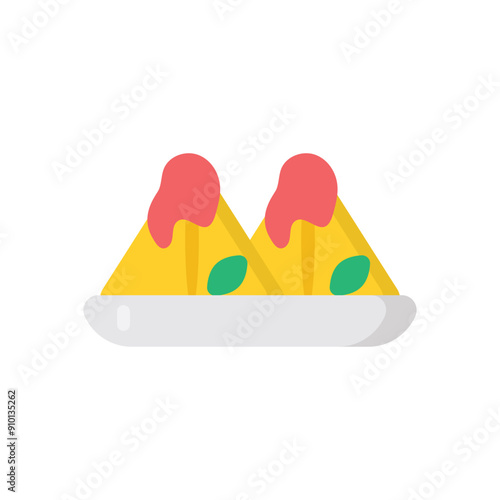 Samosa vector icon