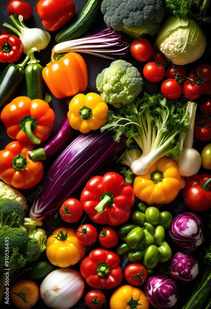 vibrant colorful arrangement fresh vegetables displayed polished marble showcasing eye catching culinary presentation, organic, healthy, food, nature vibrant colorful arrangement fresh vegetables displayed polished marble showcasing eye catching culinary presentation, organic, healthy, food, nature