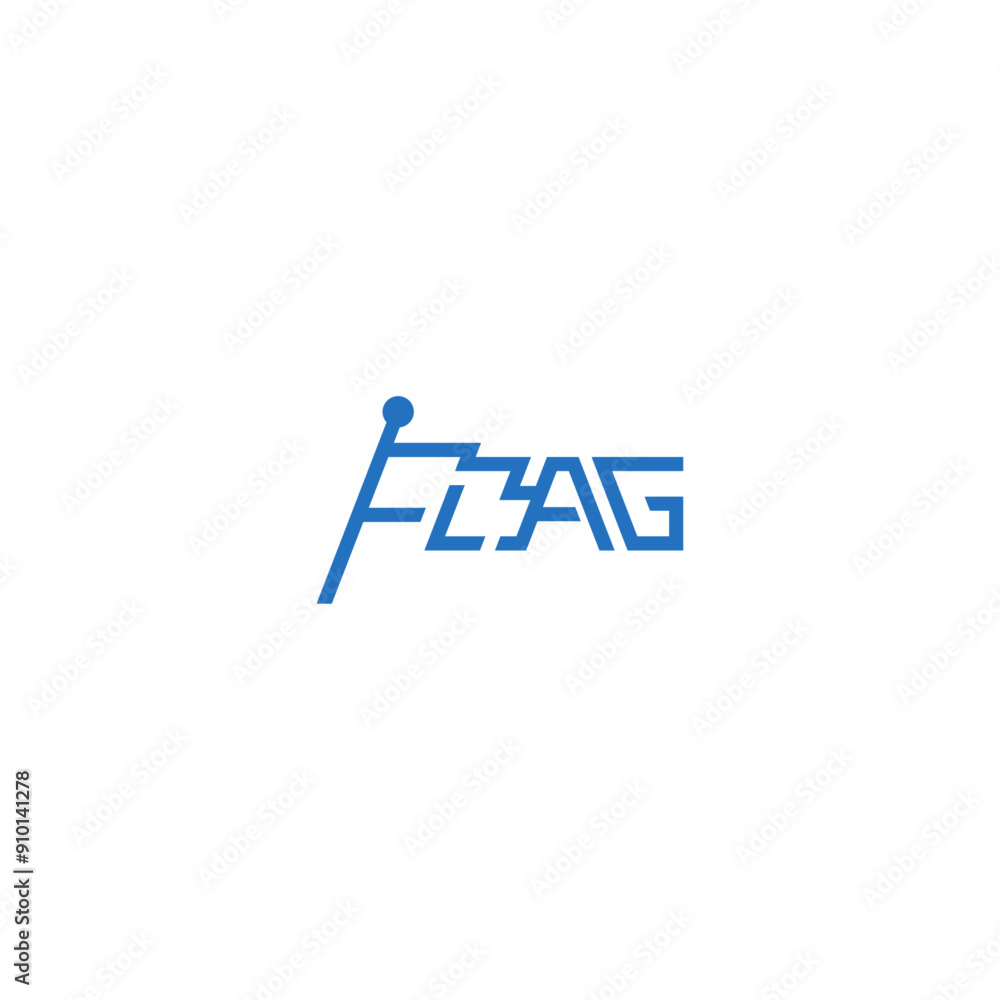 Flag letter wordmark logo design. Flag letter wordmark logo design.