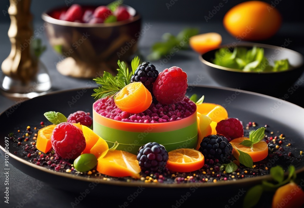elegant artistic food plating techniques showcasing gourmet dishes vibrant unique textural contrasts culinary inspiration, presentation, colors, arrangements elegant artistic food plating techniques showcasing gourmet dishes vibrant unique textural contrasts culinary inspiration, presentation, colors, arrangements