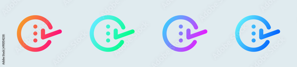 Option line icon in gradient colors. Control signs vector illustration. Option line icon in gradient colors. Control signs vector illustration.