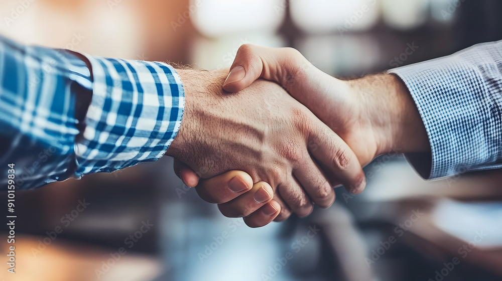 Symbolic Handshake Close-Up: A Respectful Farewell in an Exit Interview Symbolic Handshake Close-Up: A Respectful Farewell in an Exit Interview