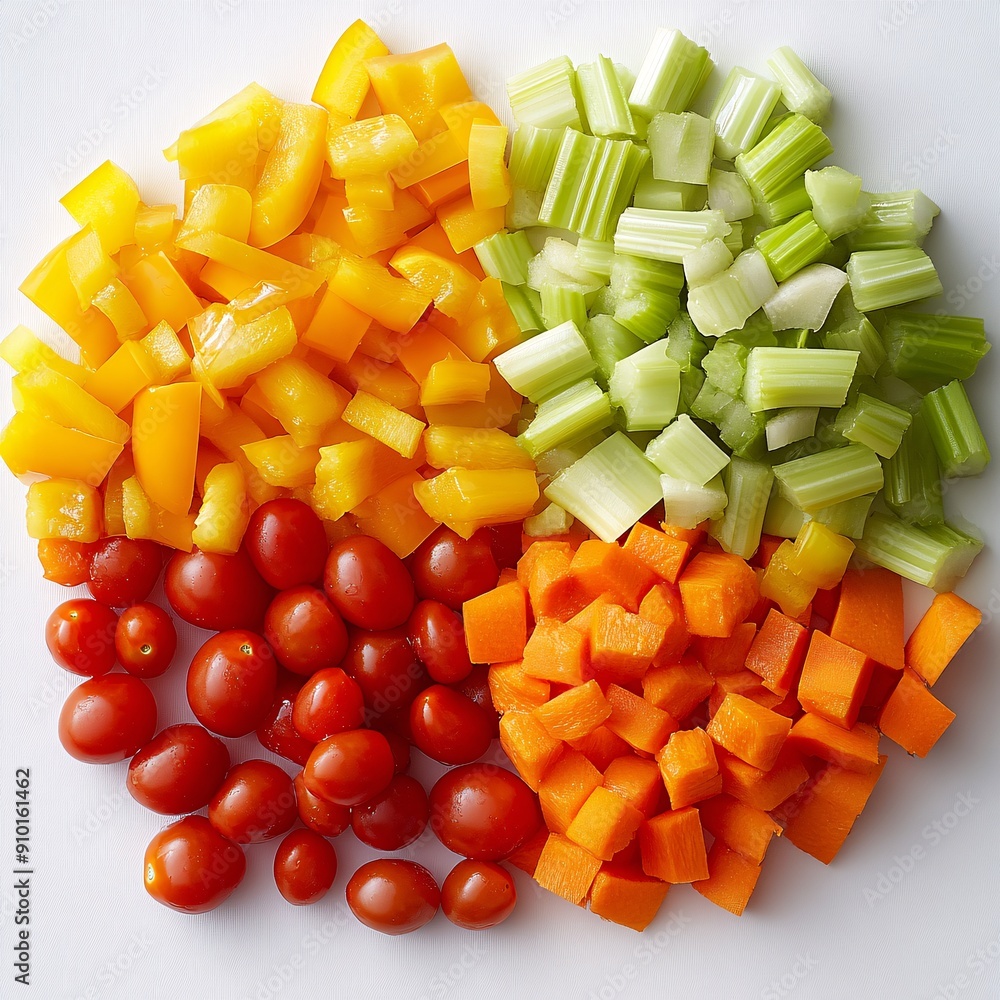 Fresh Vegetables: Meticulously Prepared Ingredients Fresh Vegetables: Meticulously Prepared Ingredients