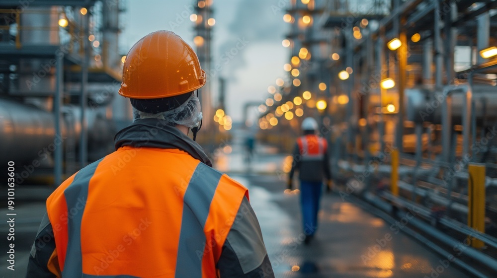 Employee wearing IoT device, tracking work progress, industrial Employee wearing IoT device, tracking work progress, industrial