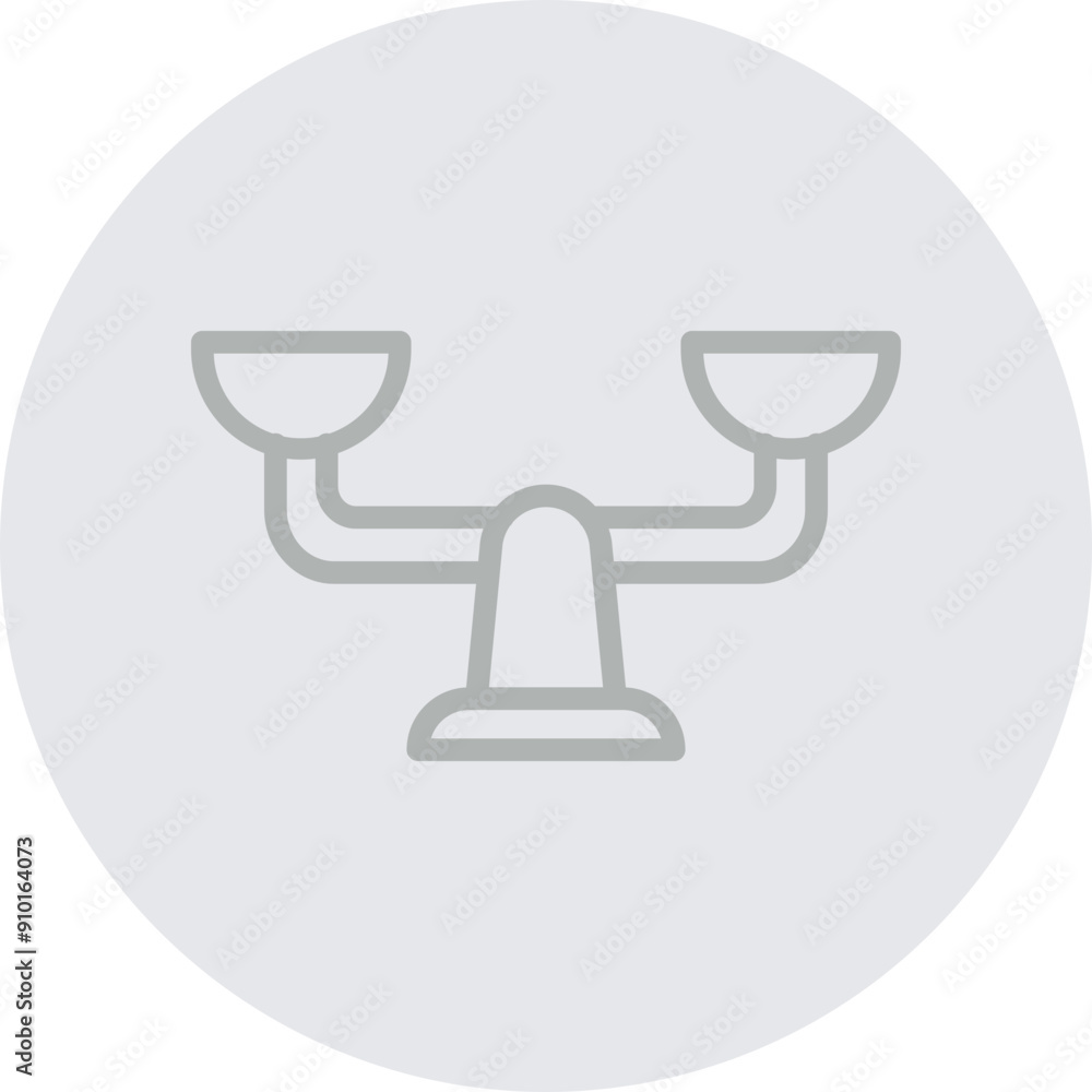 Balance Vector Line Grey Circle Grey Balance Vector Line Grey Circle Grey