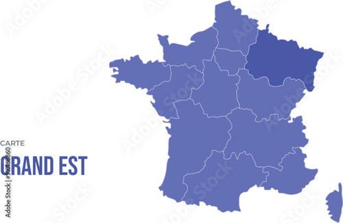 Infographie Carte France Grand Est