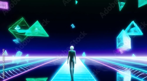 Ethereal Mathscape: A Dreamlike Fusion of Geometry and Wonder